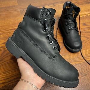 Timberland 6" Men’s Black Leather Boot Size 5